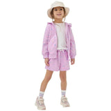 M&amp;amp;S Girls Cotton Rich Zip Hoodie 2-7 Years Pink