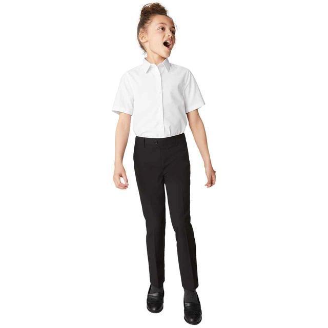 M&amp;amp;S Girls School Shirts 3-4 Years White   3 per pack