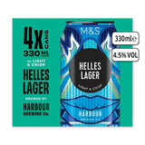 M&amp;amp;S Helles Lager   4 x 330ml