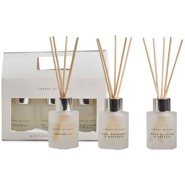 M&S Library of Scent סט של 3 מיני מפיצים לבן 3 בחבילה