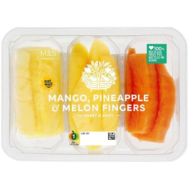 M&S Mango Pineapple & Melon Fingers   300g