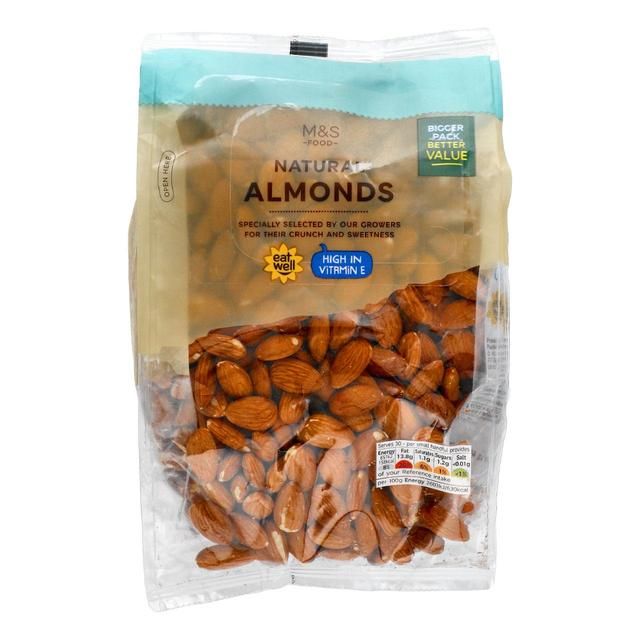 M&S naturlige mandler 750g