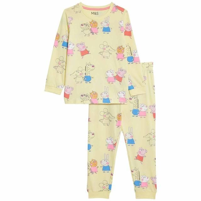 M&amp;amp;S Peppa Pig PJ 5-6 Years Yellow