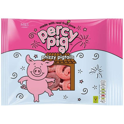 M&S Percy Pig หางเปีย Phizzy ขนาดใหญ่ 400g - M&S | McGrocer