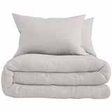 M&amp;amp;S Pure Brushed Cotton Bedding Set Silver Grey