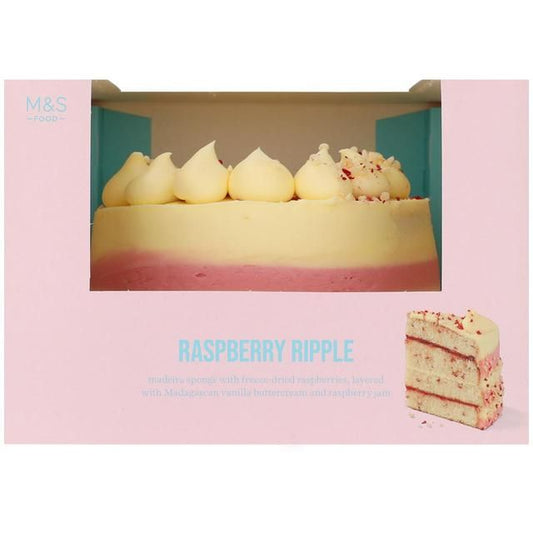 M&S Raspberry Ripple Cake   1.12kg