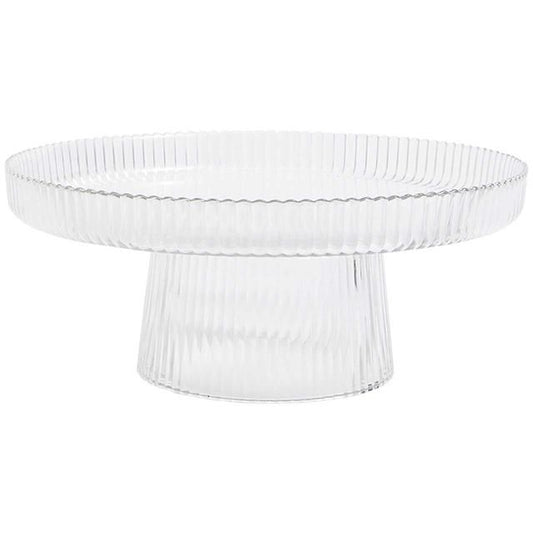 M&S Ribbed Glass Cake Stand