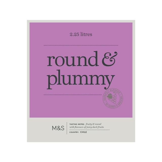 M&amp;amp;S Round &amp;amp; Plummy Merlot   2.25L
