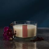 M&amp;amp;S Signature Dark Orchid &amp;amp; Musk 3 Wick Candle Pink Mix