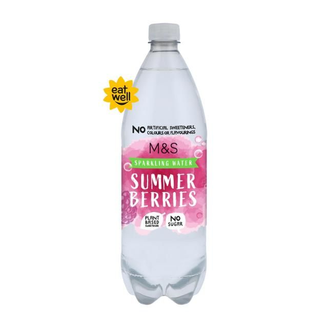 M&amp;amp;S Sparkling Summer Berries Water   1L
