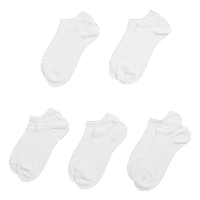 M&amp;amp;S Supersoft Trainerliner 5 Pack White