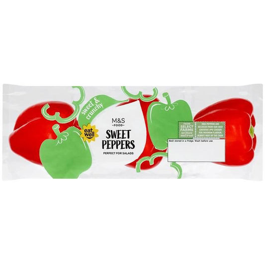 M&S Sweet Peppers   3 per pack