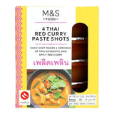 M&amp;S thai vörös curry paszta shots 4 x 45 g