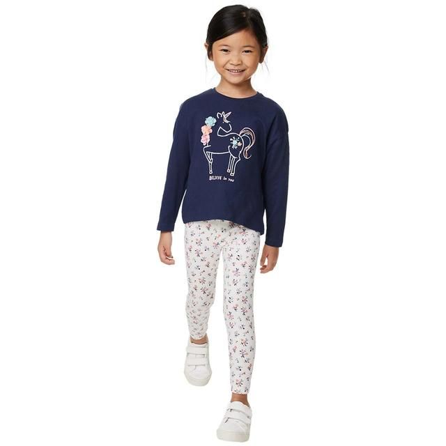 M&amp;amp;S Unicorn Tops 4 Pack 2-7 Years Pink