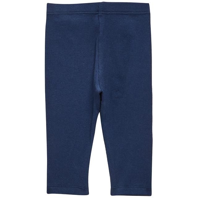 M&amp;amp;S Unisex Cotton Ribbed Leggings 0-3 Years Navy