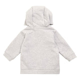 M&amp;amp;S Unisex Cotton Zip Hoodie 0-3 Months Grey Marl