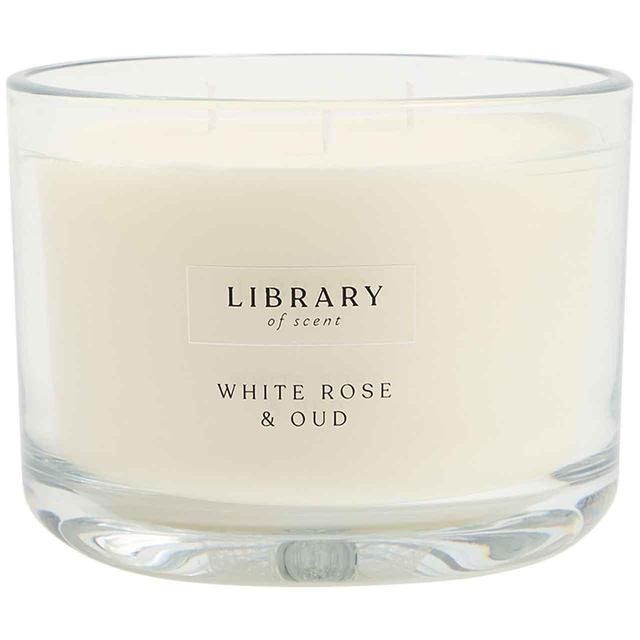 M&S White Rose og Oud 3 Wick Candle
