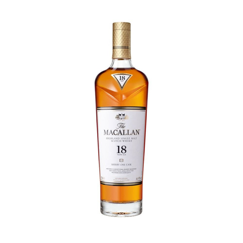 Macallan Sherry Oak 18 Year Old single malt 70cl - British product