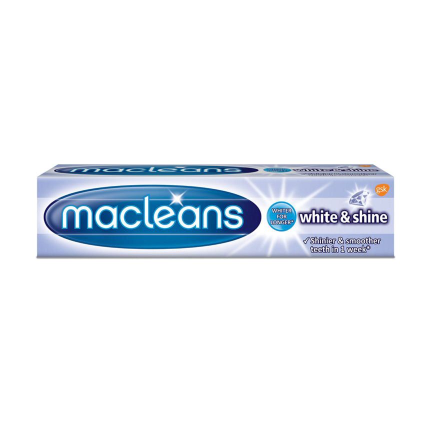 משחת שיניים של Macleans לבן &amp; צִחצוּחַ