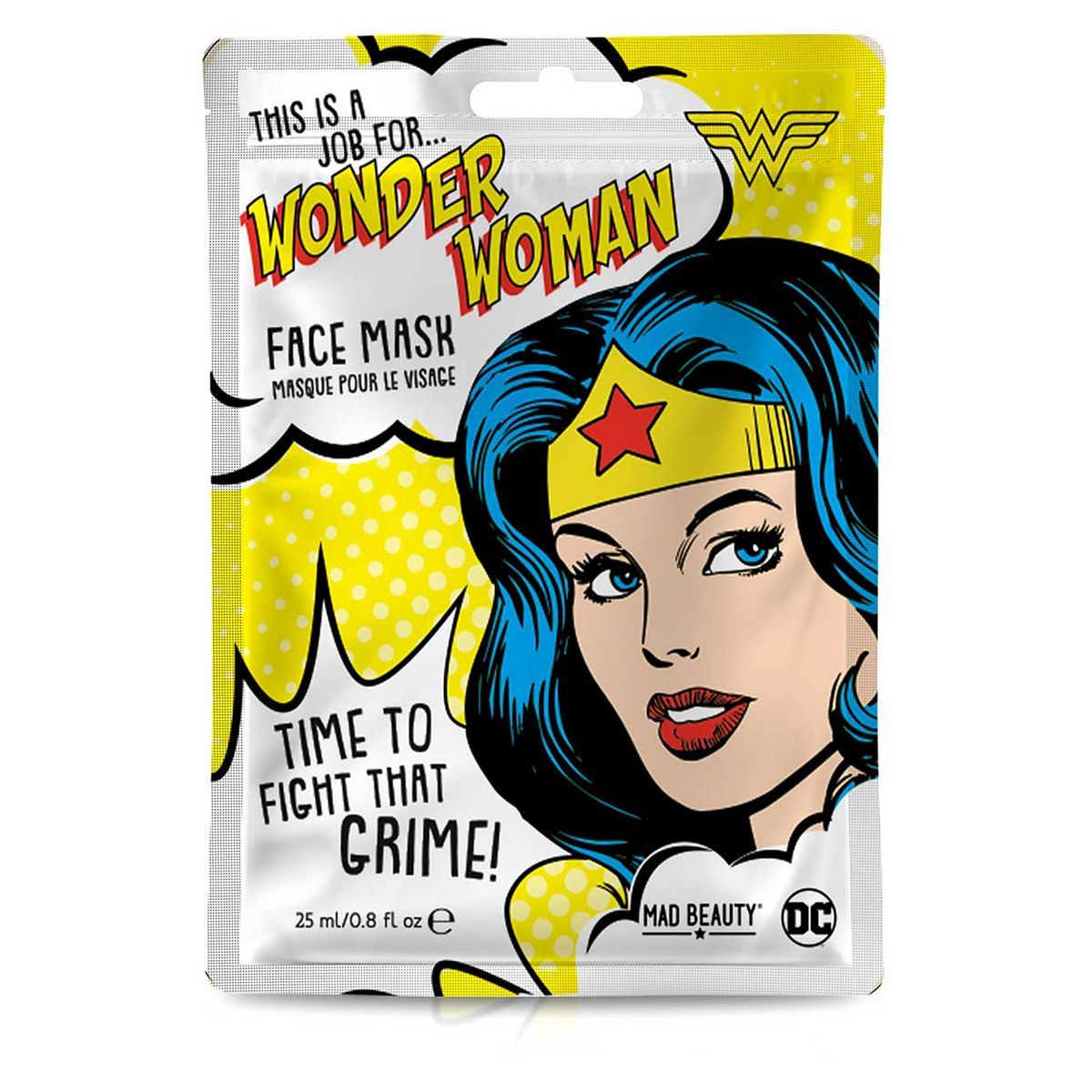 Mad Beauty Warner Brothers DC Wonder Woman Face Mask 25ml