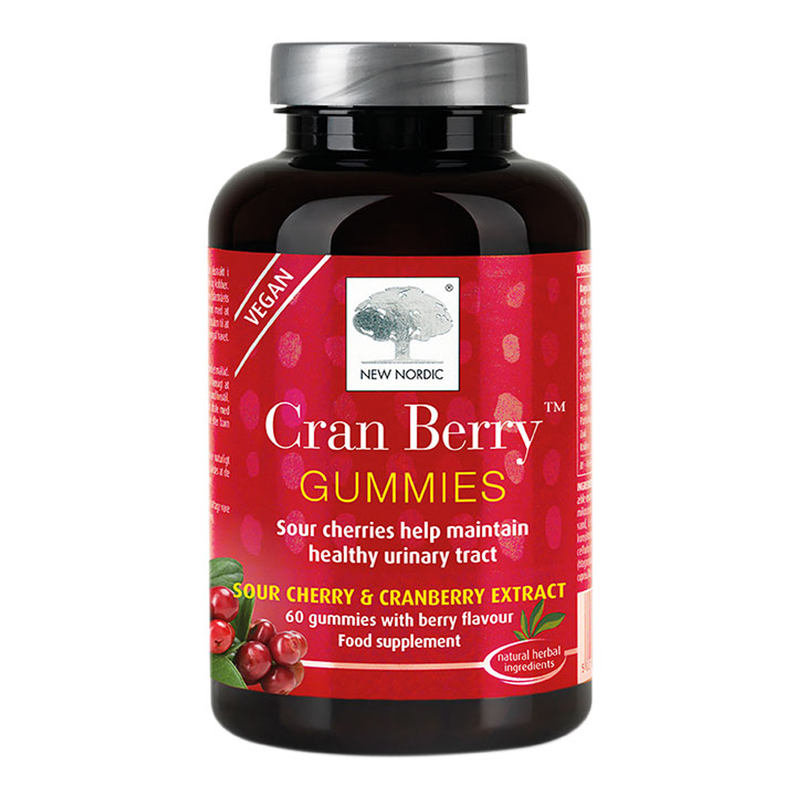 Urinary Tract Support Cranberry and Sour Cherry Gummies 60s