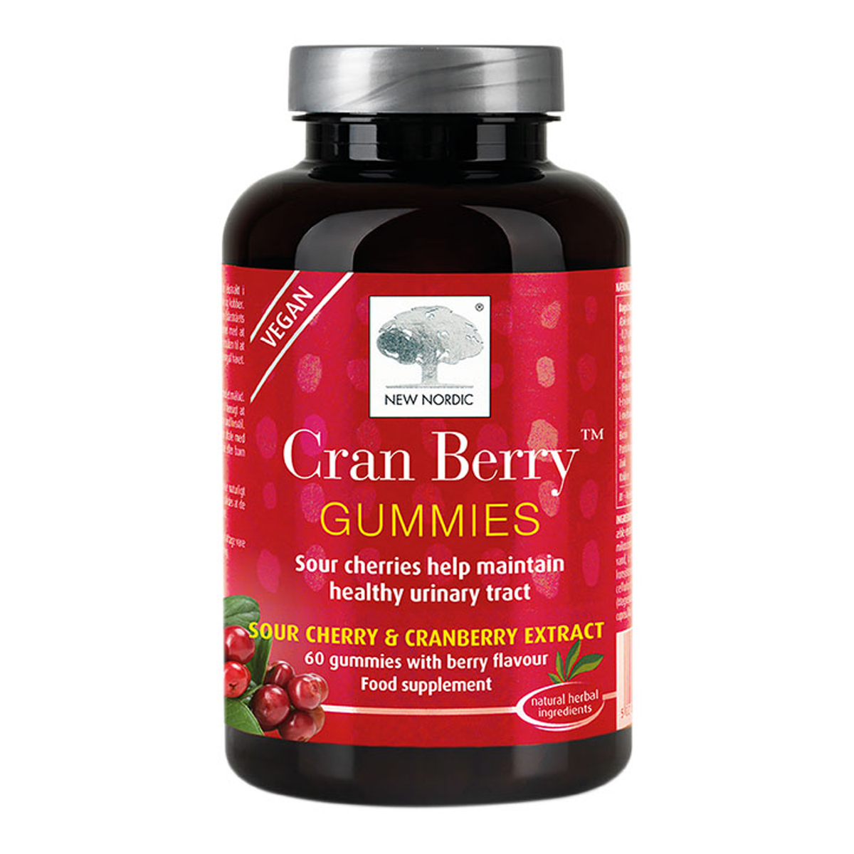 Urinary Tract Support Cranberry and Sour Cherry Gummies 60s