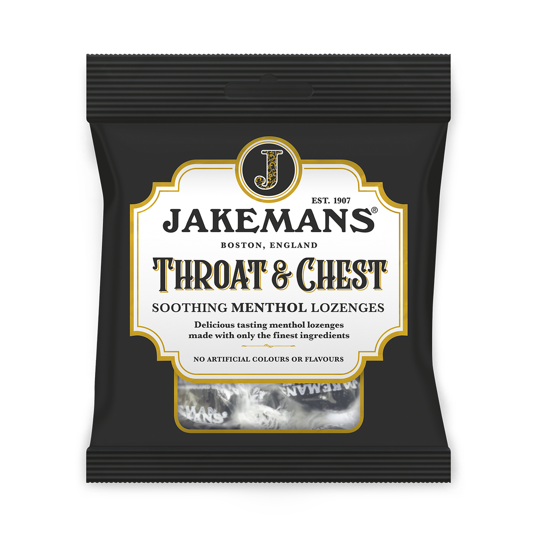 Jakemans Original Throat Chest Soothing Menthol Sweets 73g Bag