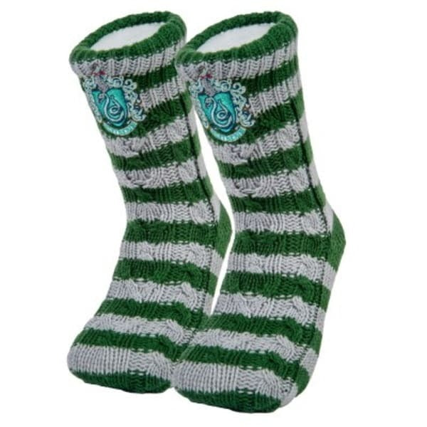 Harry Potter Damen Slytherin Hausschuhe Socken