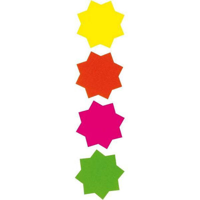 Superdrug County Stationery Stars Fluorescent Shapes (Pack of 30) - Acheter en ligne chez McGrocer