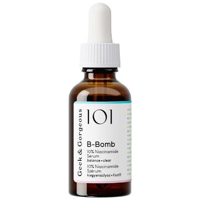 Superdrug Geek & Gorgeous 101 B-Bomb 10% Niacinamide Serum 30Ml- Buy online at McGrocer