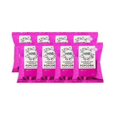 Holland Barrett Himbeer-Lakritz-Popcorn 8x 21g