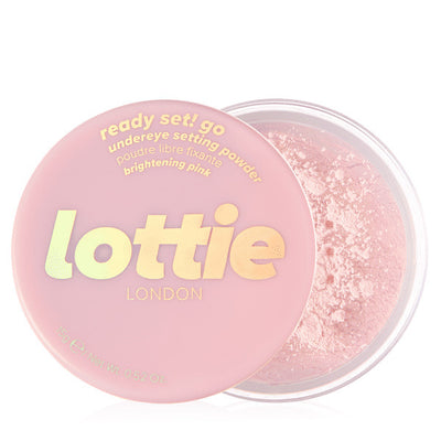 Superdrug Lottie London Ready Set! Go Setting Powder Brightening Pink- Buy online at McGrocer