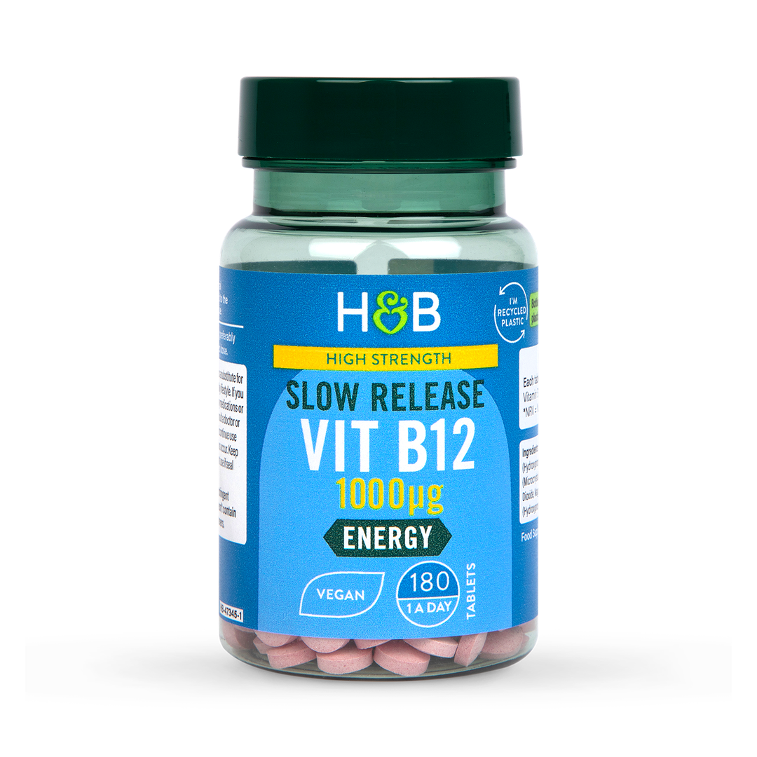 Holland Barrett High Strength Slow Release Vitamin B12 1000ug 180 Tablets
