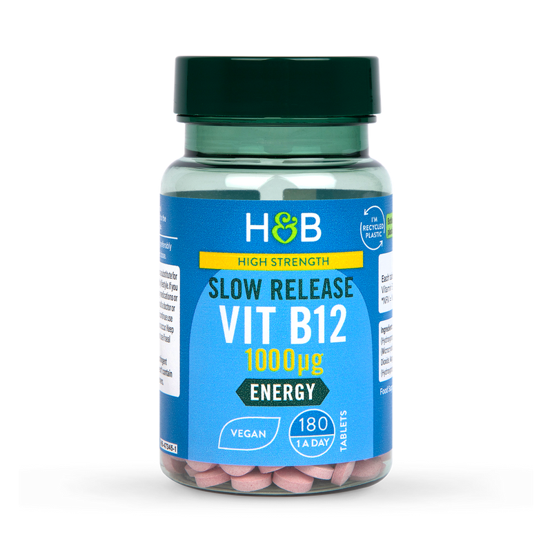 Holland Barrett High Strength Slow Release Vitamin B12 1000ug 180 Tablets