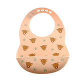 Ziggle Catch It Silicone Bib Highland Cow