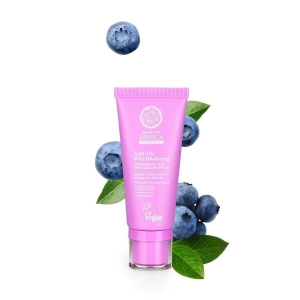 Natura Siberica 50ml Day Face Cream SPF20 Blueberry