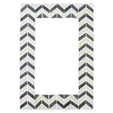Something Different Chevron Pattern Monochrome Mirror