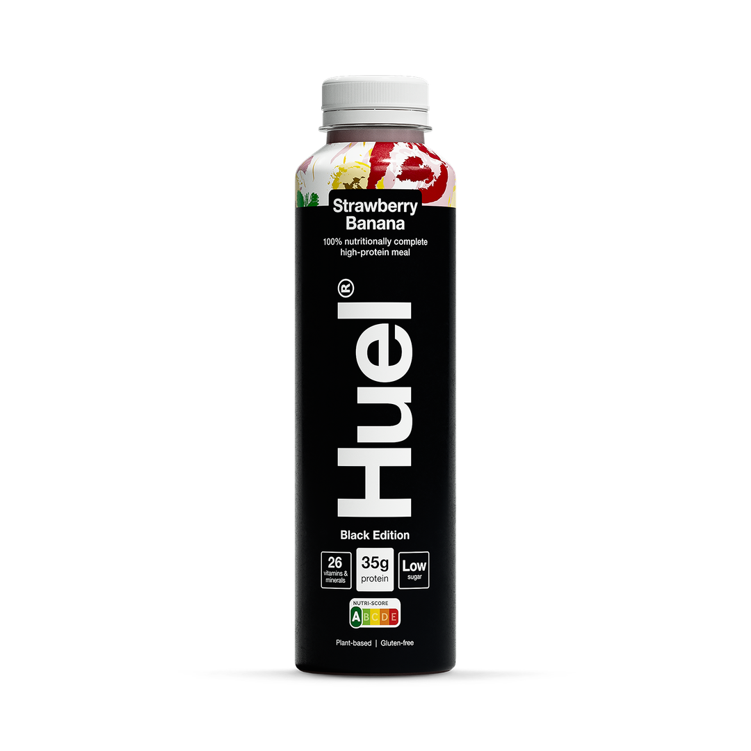 Huel Black Edition 100 Nutritionally Complete Meal Strawberry  Banana 500ml
