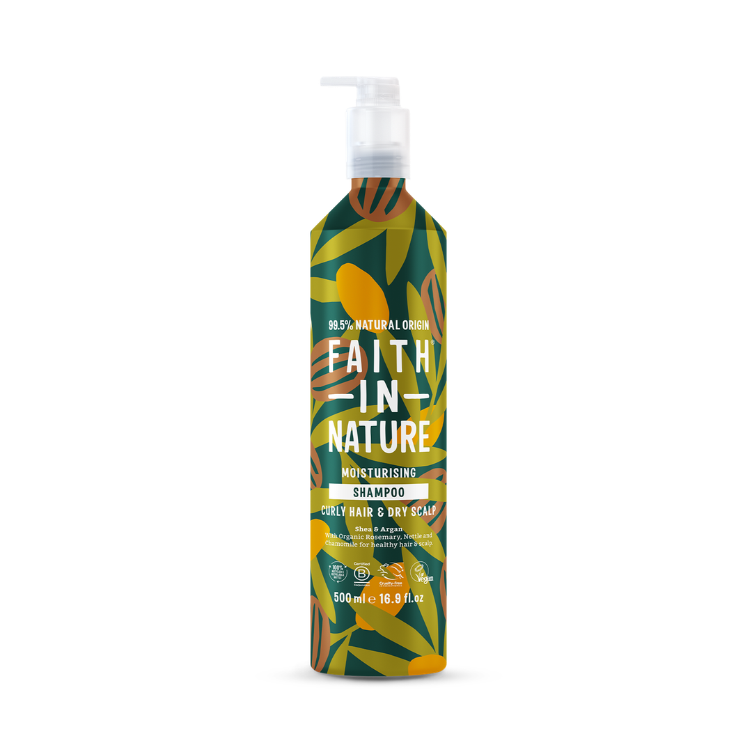 Faith in Nature Shea Argan Shampoo - 500ml Aluminium