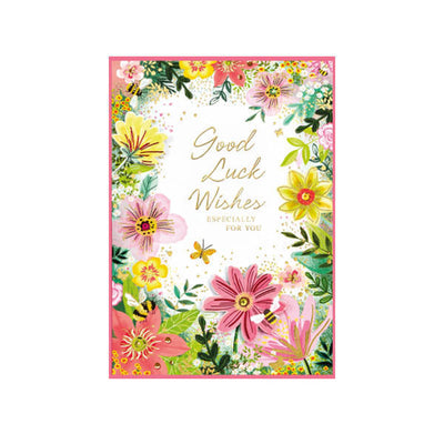 Carte Simon Elvin Isabal Garden Fleurs Bonne Chance (Lot de 6)