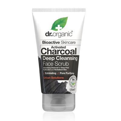 Holland & Barrett Dr Organic Charcoal Face Scrub 125ml- Buy online at McGrocer