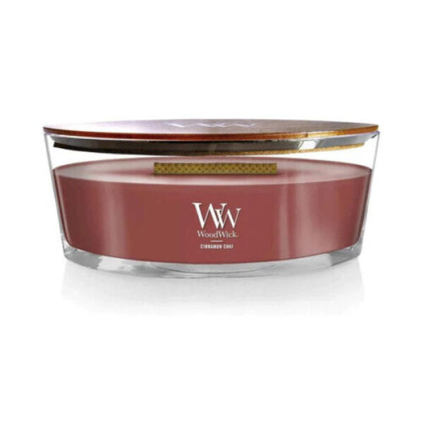 Woodwick Ellipse Cinnamon Chal Candle 16oz