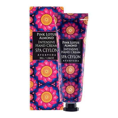Superdrug SPA CEYLON Pink Lotus Almond - Intensive Hand Cream -30g- Buy online at McGrocer