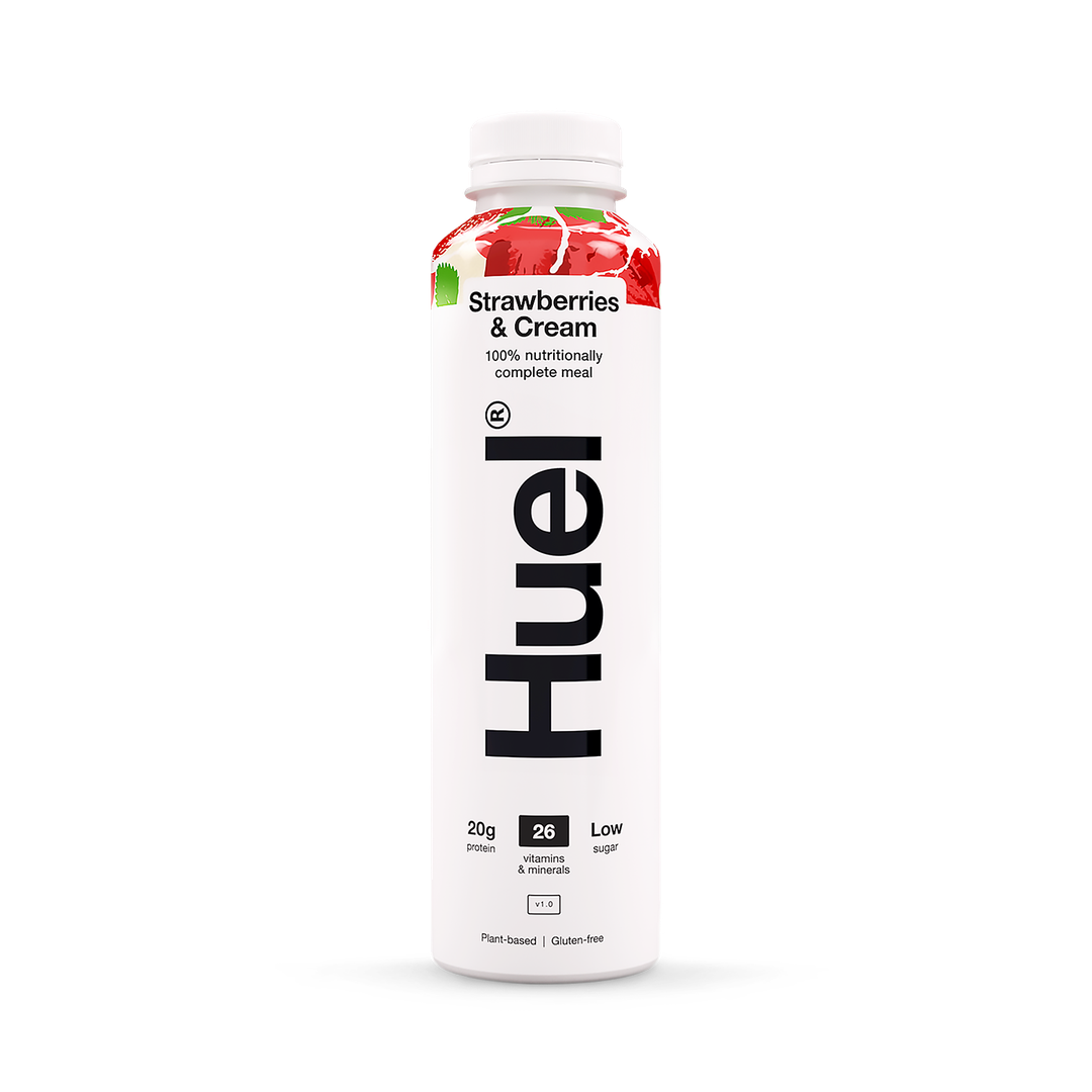 Huel 100 Nutritionally Complete Meal Strawberries Cream 500ml