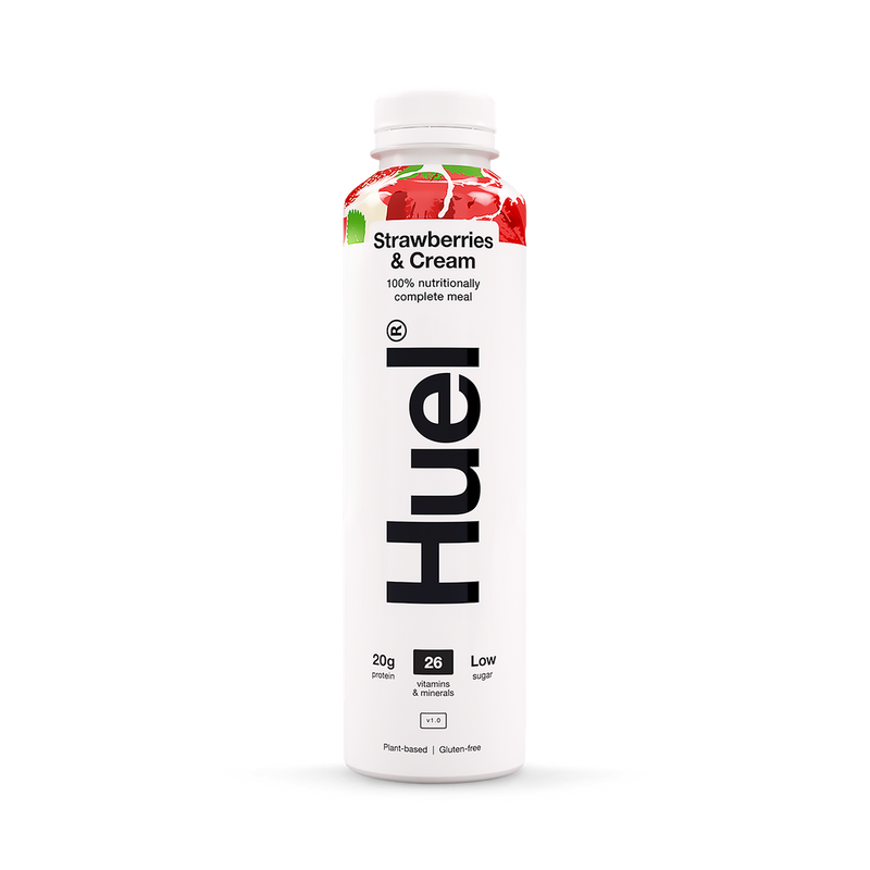 Huel 100 Nutritionally Complete Meal Strawberries Cream 500ml