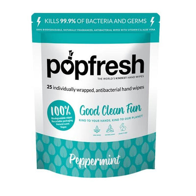 Popfresh عبوة 25 قطعة برائحة النعناع