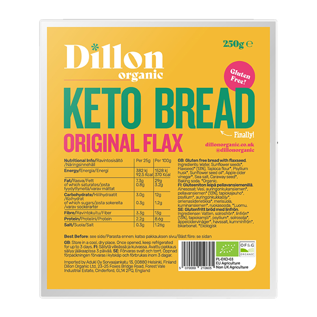 Dillon Bio Original Leinsamen Keto Brot 250g
