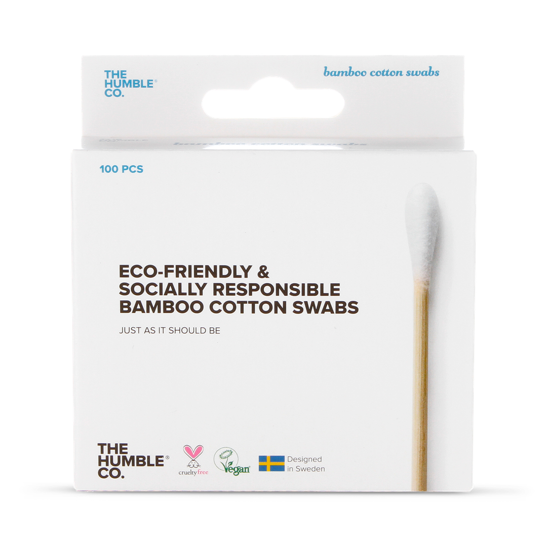 Bamboo Cotton Swabs White 100 Pieces