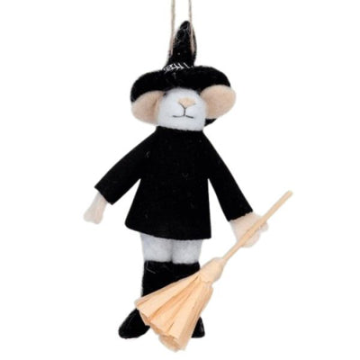 Superdrug Gisela Graham Wool Wizard Mouse Halloween Hanging Decoration- Buy online at McGrocer