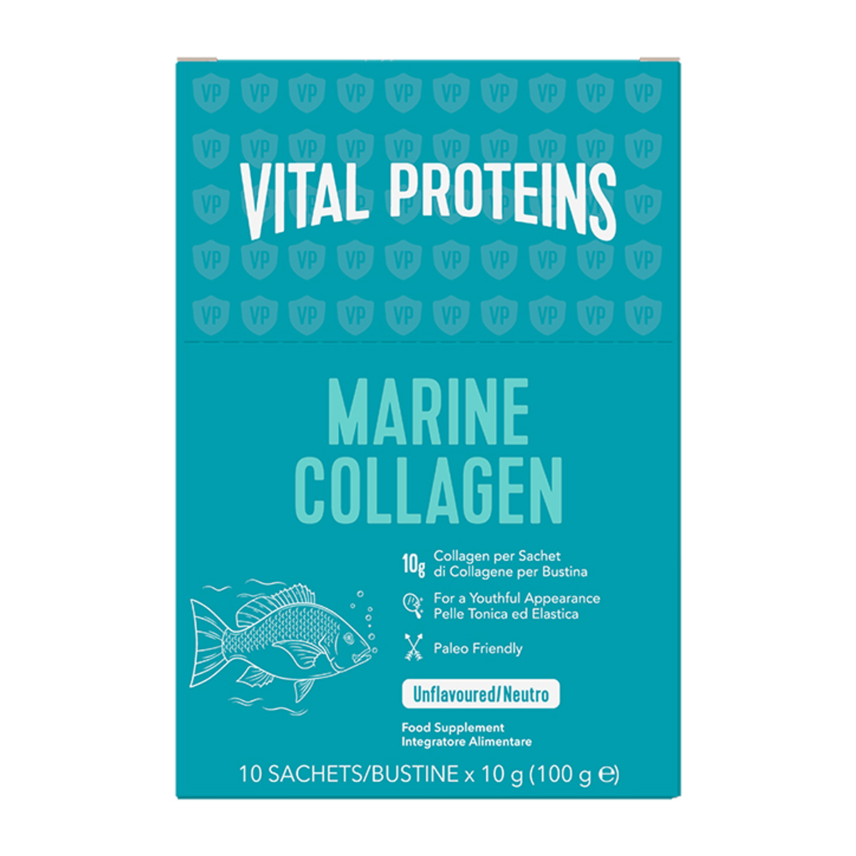 Bioavailable Marine Collagen Peptides Food Supplement 10 Sachets